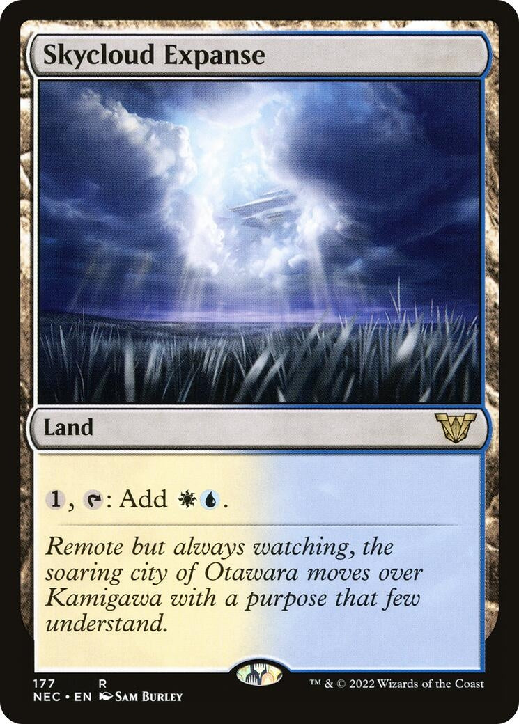 Image for Skycloud Expanse (Commander: Kamigawa: Neon Dynasty) (177) - Magic: The Gathering