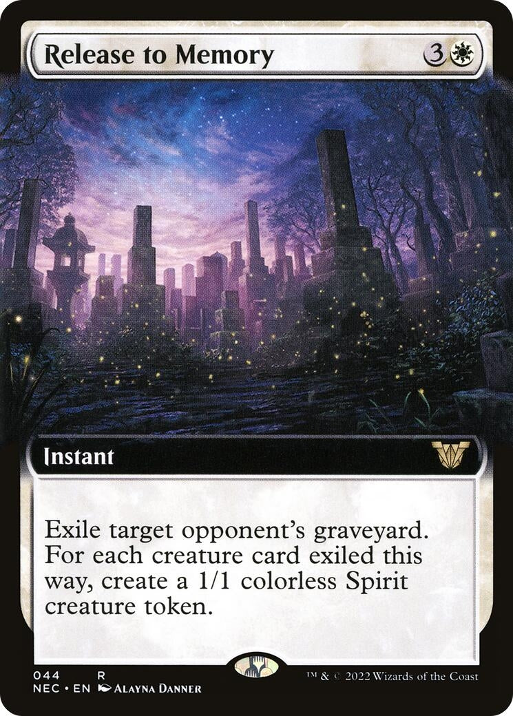 Image for Release to Memory (Extended Art) (Commander: Kamigawa: Neon Dynasty) (44) - Magic: The Gathering