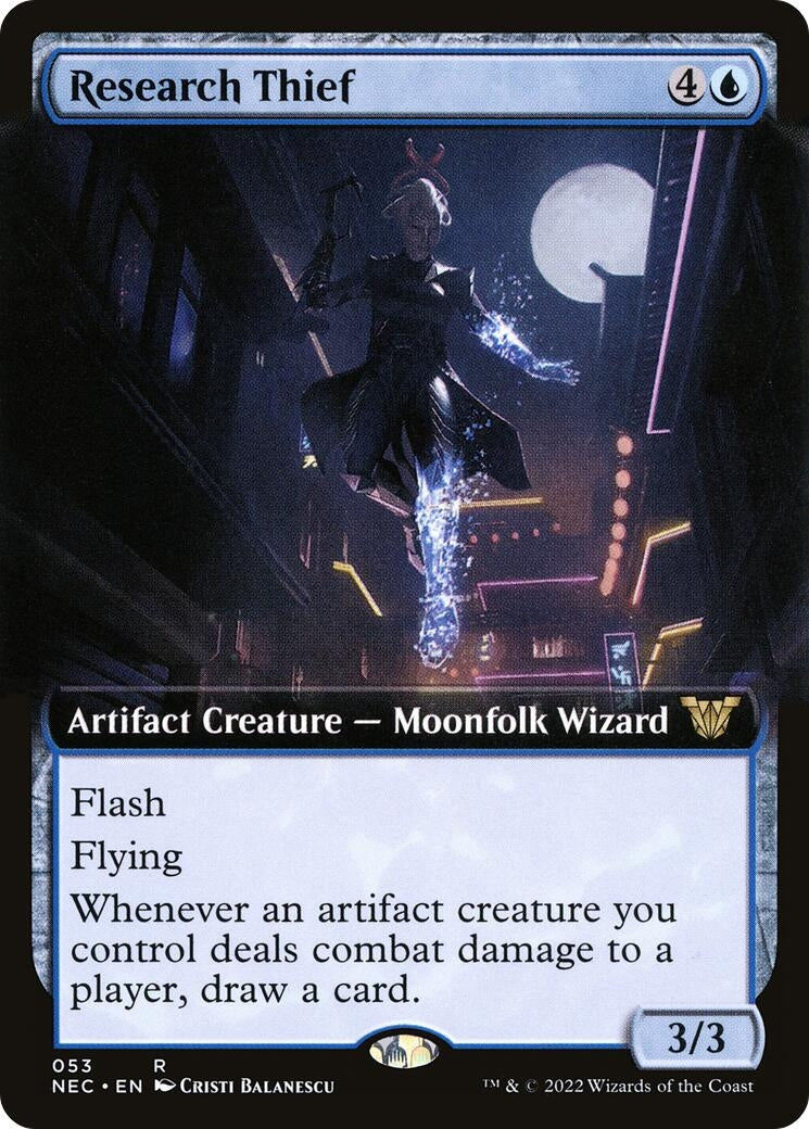 Image for Research Thief (Extended Art) (Commander: Kamigawa: Neon Dynasty) (53) - Magic: The Gathering