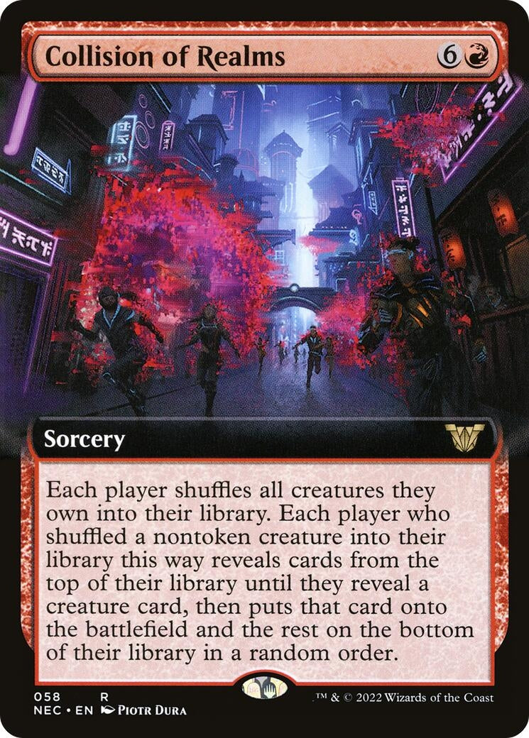 Image for Collision of Realms (Extended Art) (Commander: Kamigawa: Neon Dynasty) (58) - Magic: The Gathering