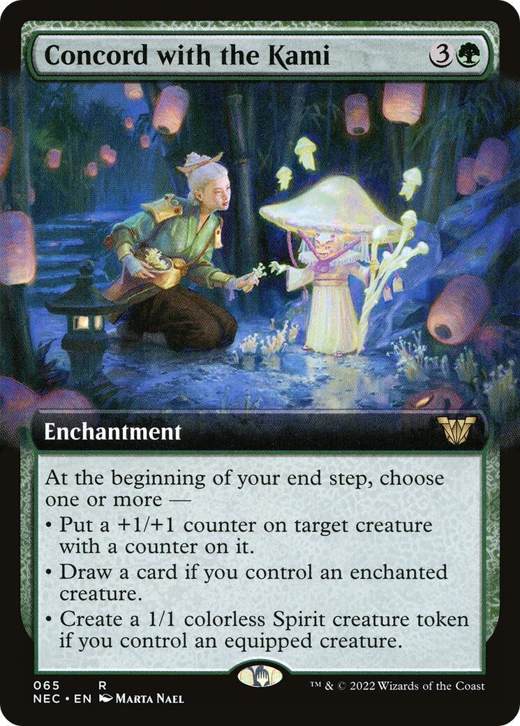 Image for Concord with the Kami (Extended Art) (Commander: Kamigawa: Neon Dynasty) (65) - Magic: The Gathering