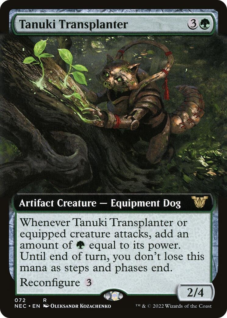 Image for Tanuki Transplanter (Extended Art) (Commander: Kamigawa: Neon Dynasty) (72) - Magic: The Gathering