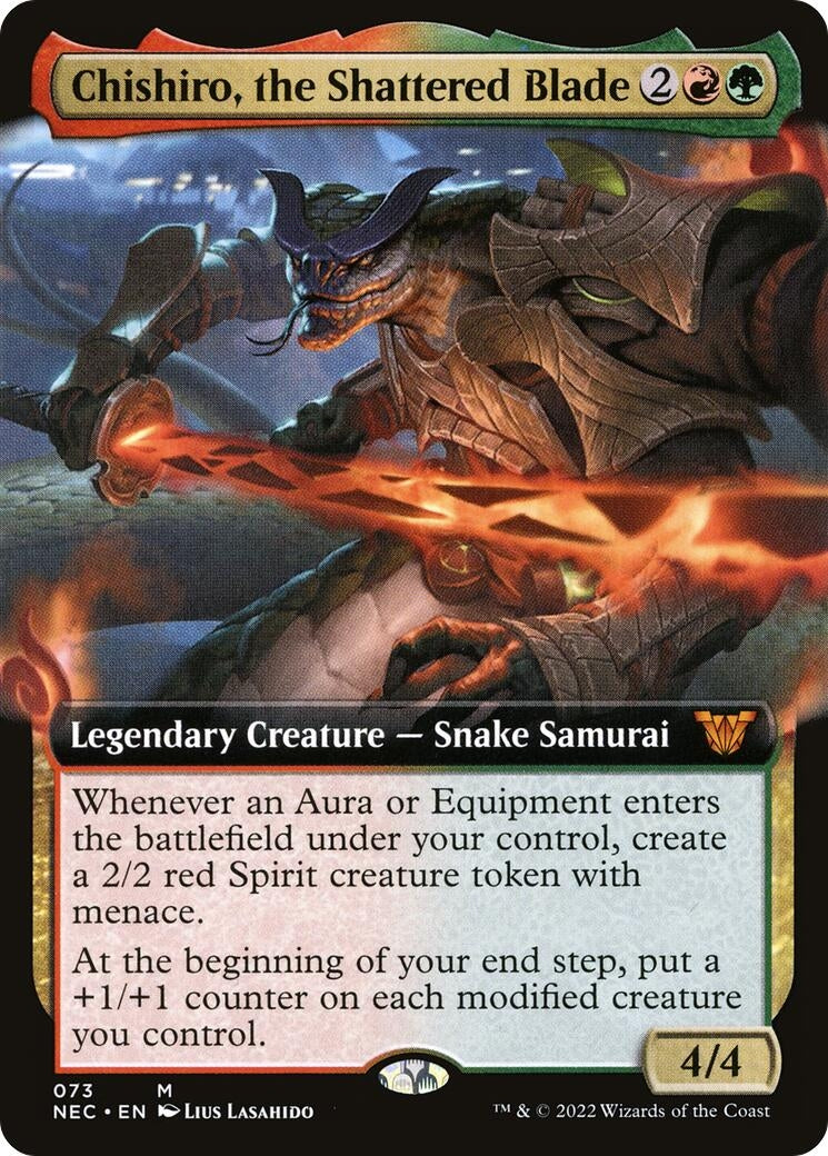Image for Chishiro, the Shattered Blade (Extended Art) (Commander: Kamigawa: Neon Dynasty) (73) - Magic: The Gathering