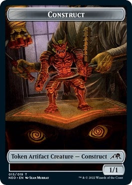 Image for Construct (015) // Blood (017) Double-Sided Token (Challenger 2022) (Unique and Miscellaneous Promos) (15 // 17) - Magic: The Gathering