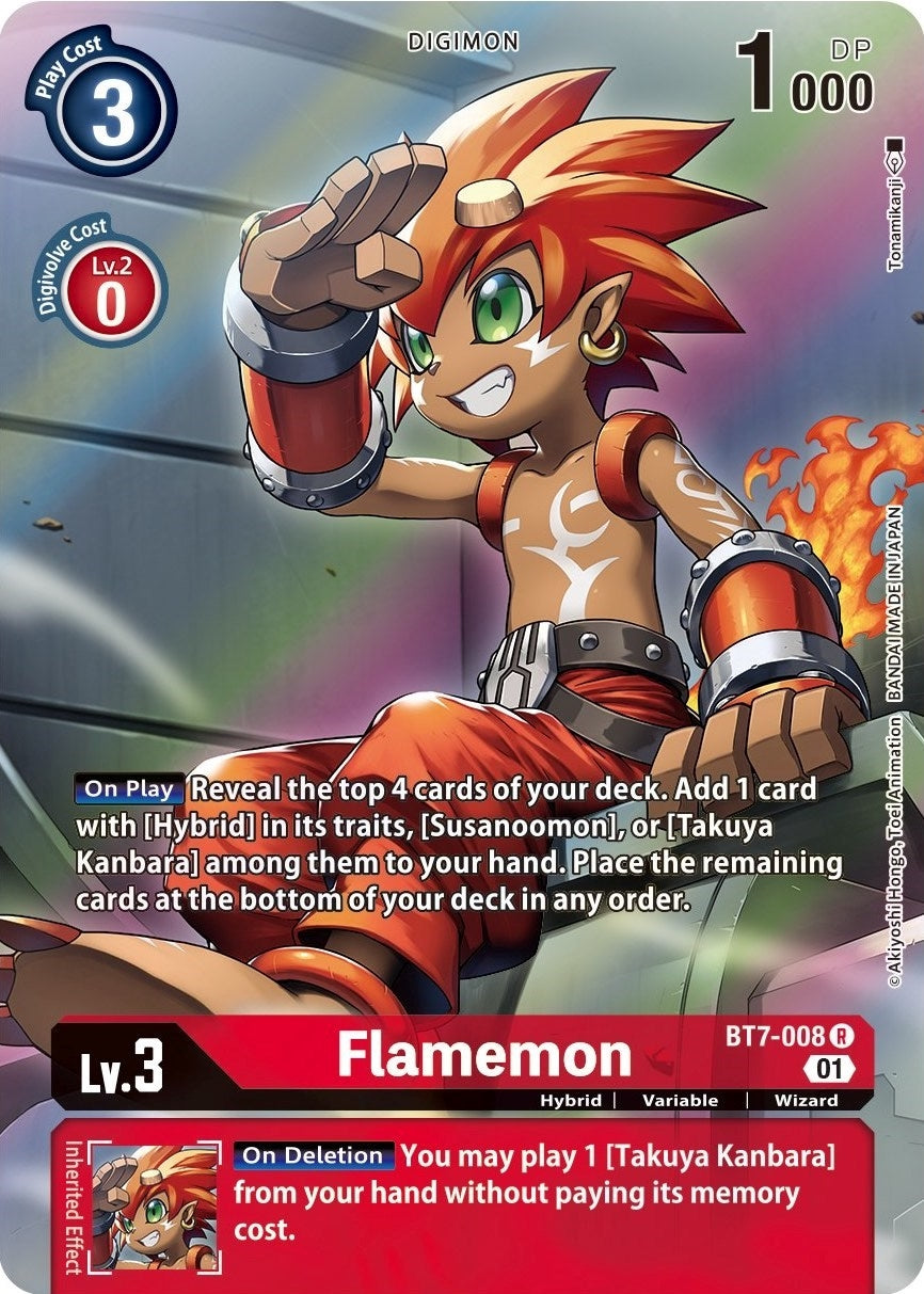 Image for Flamemon (Alternate Art) (BT7-008 R) [Next Adventure]