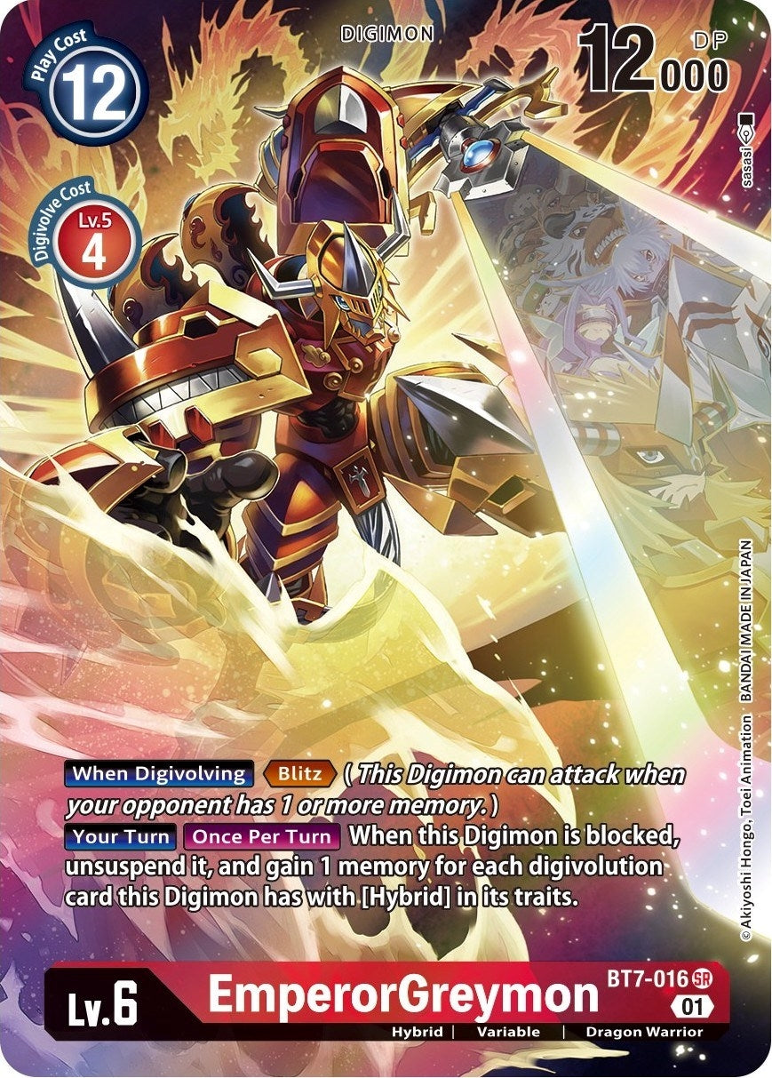 Image for EmperorGreymon (Alternate Art) (BT7-016 SR) [Next Adventure]