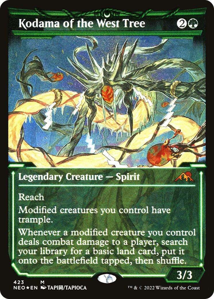 Image for Kodama of the West Tree (Showcase) (Foil Etched) (Kamigawa: Neon Dynasty) (423) - Magic: The Gathering