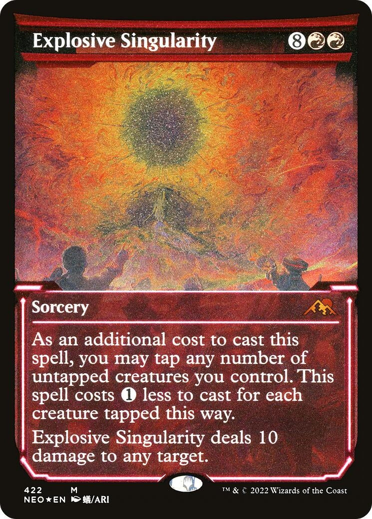Image for Explosive Singularity (Showcase) (Foil Etched) (Kamigawa: Neon Dynasty) (422) - Magic: The Gathering