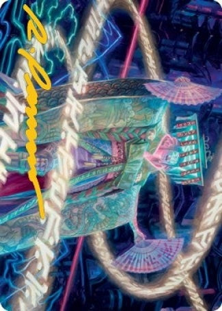 Image for Satsuki, the Living Lore Art Card (Gold-Stamped Signature) (Art Series: Kamigawa: Neon Dynasty) (5) - Magic: The Gathering