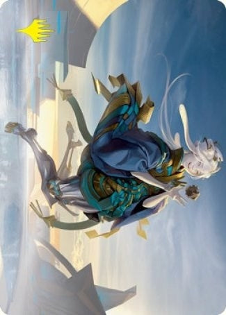 Image for Moonfolk Puzzlemaker Art Card (Gold-Stamped Signature) (Art Series: Kamigawa: Neon Dynasty) (6) - Magic: The Gathering