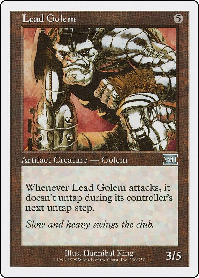 Image for Lead Golem (Classic Sixth Edition) (296) - Magic: The Gathering