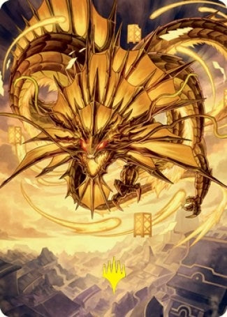 Image for Ao, the Dawn Sky Art Card (46/81) (Gold-Stamped Signature) (Art Series: Kamigawa: Neon Dynasty) (46) - Magic: The Gathering
