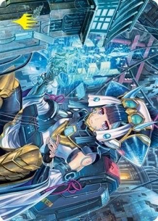 Image for Covert Technician Art Card (Gold-Stamped Signature) (Art Series: Kamigawa: Neon Dynasty) (51) - Magic: The Gathering