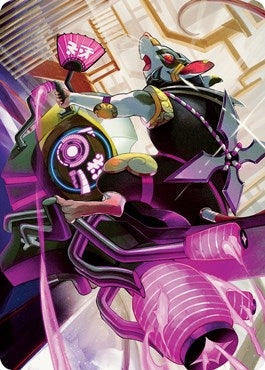 Image for Nashi, Moon Sage's Scion Art Card (Art Series: Kamigawa: Neon Dynasty) (59) - Magic: The Gathering