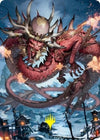 Image for Atsushi, the Blazing Sky Art Card (61/81) (Gold-Stamped Signature) (Art Series: Kamigawa: Neon Dynasty) (61) - Magic: The Gathering