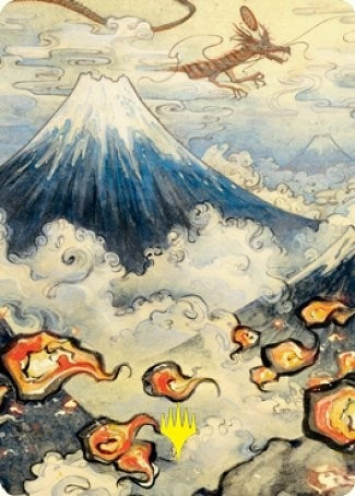 Image for Mountain (299) Art Card (Gold-Stamped Signature) (Art Series: Kamigawa: Neon Dynasty) (78) - Magic: The Gathering