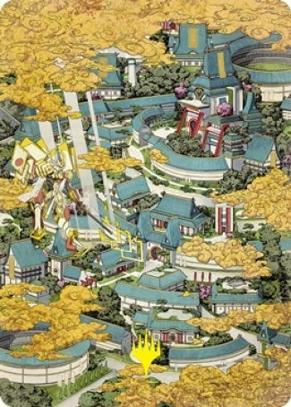 Image for Plains (294) Art Card (80/81) (Gold-Stamped Signature) (Art Series: Kamigawa: Neon Dynasty) (80) - Magic: The Gathering