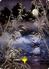 Image for Swamp (297) Art Card (Gold-Stamped Signature) (Art Series: Kamigawa: Neon Dynasty) (81) - Magic: The Gathering