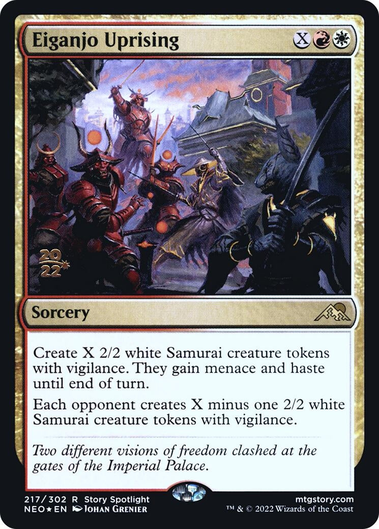 Image for Eiganjo Uprising (Prerelease Cards) (217) - Magic: The Gathering