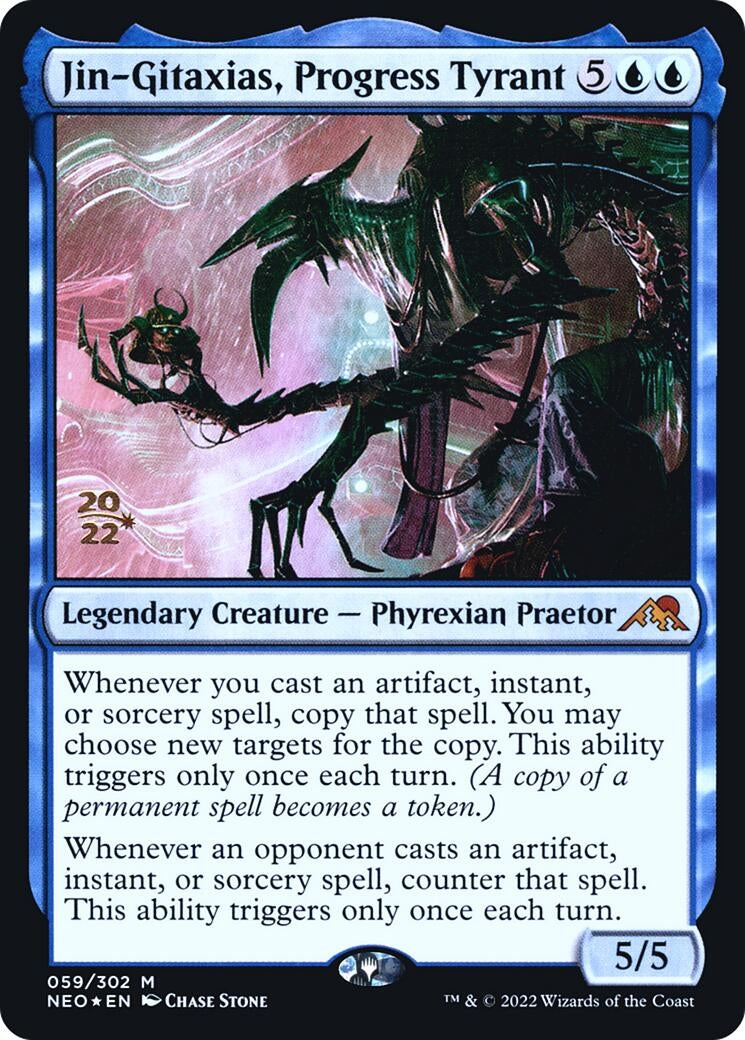 Image for Jin-Gitaxias, Progress Tyrant (Prerelease Cards) (59) - Magic: The Gathering