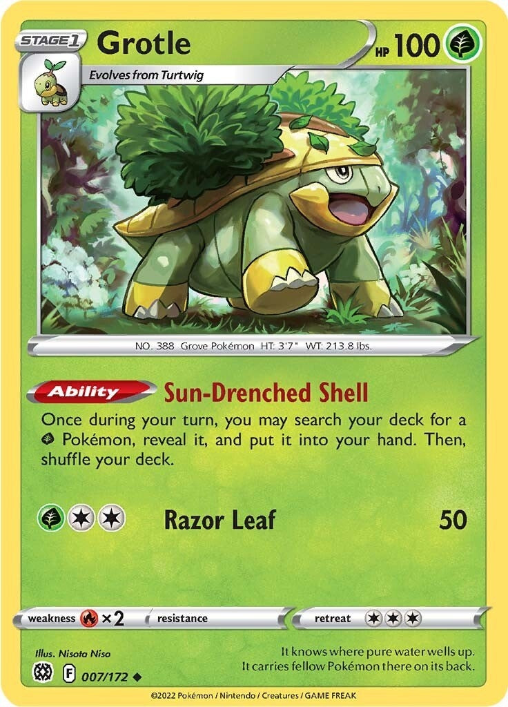 Image for Grotle (SWSH09: Brilliant Stars) (007/172) - Pokemon