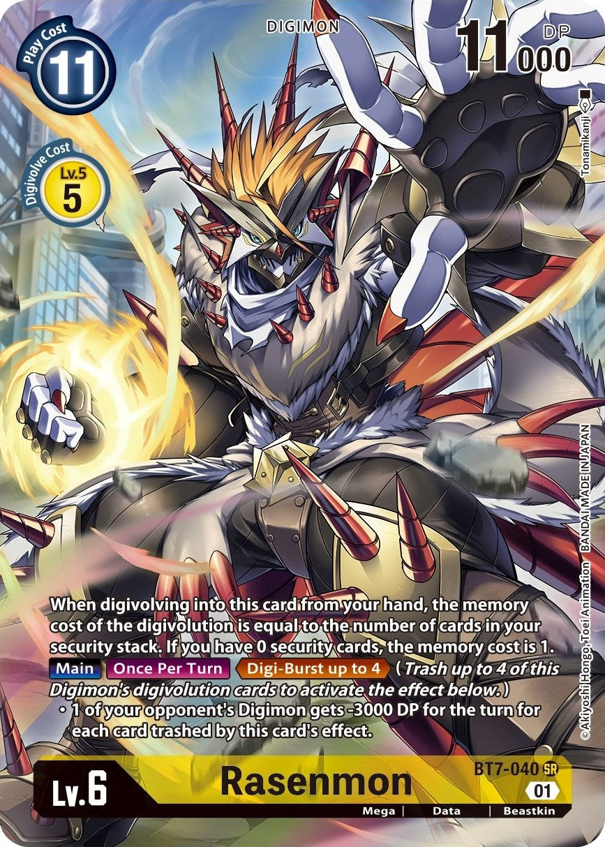 Image for Rasenmon (Alternate Art) (BT7-040 SR) [Next Adventure]