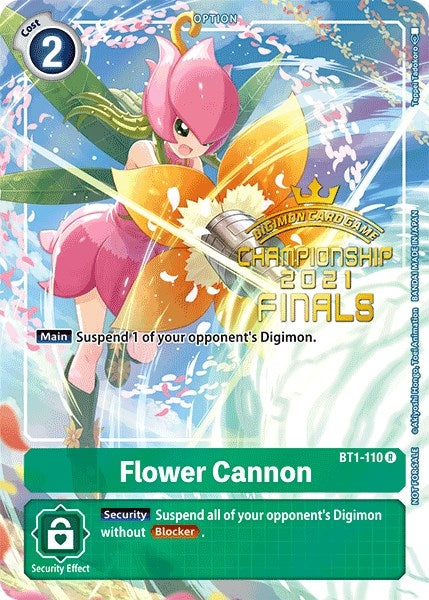 Image for Flower Cannon (2021 Championship Finals Tamer's Evolution Pack) - Digimon Card Game