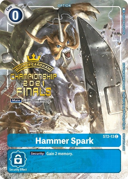 Image for Hammer Spark (2021 Championship Finals Tamer's Evolution Pack) - Digimon Card Game