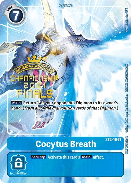 Image for Cocytus Breath (2021 Championship Finals Tamer's Evolution Pack) - Digimon Card Game