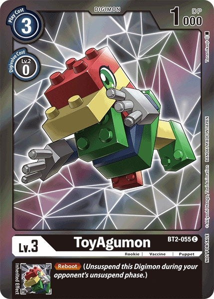 Image for ToyAgumon (Event Pack 2) (BT01-03A) (BT2-055 C) - Digimon Card Game
