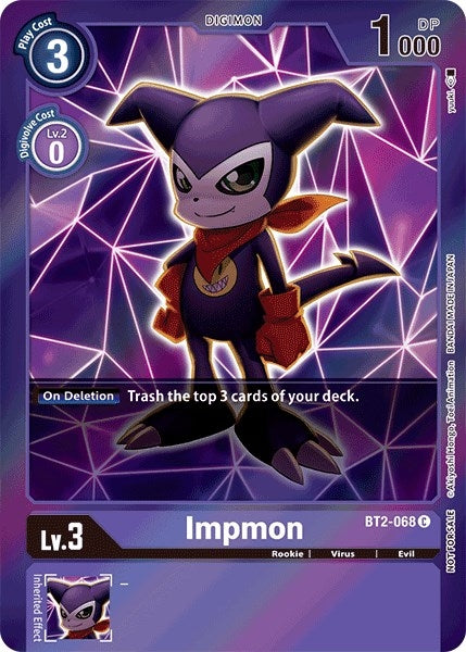 Image for Impmon (Event Pack 2) (BT01-03A) (BT2-068 C) - Digimon Card Game