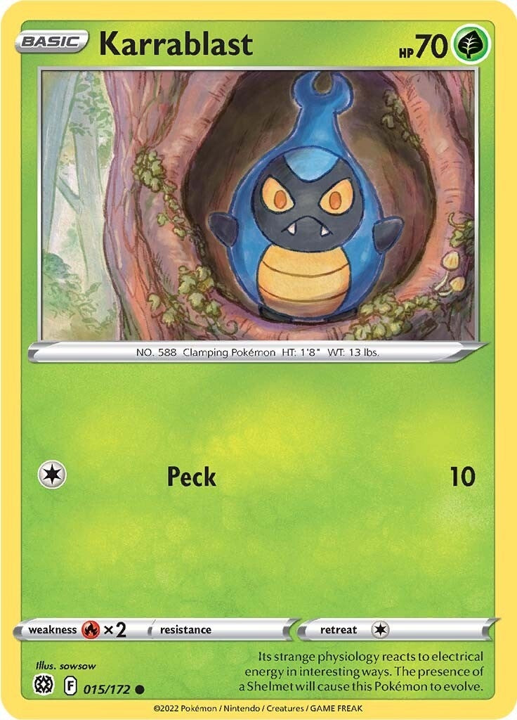 Image for Karrablast (SWSH09: Brilliant Stars) (015/172) - Pokemon