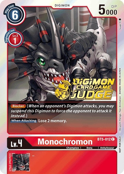 Image for Monochromon (Judge Pack 1) (BT05) (5012)