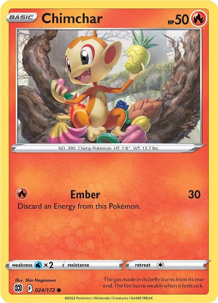 Image for Chimchar (SWSH09: Brilliant Stars) (024/172) - Pokemon