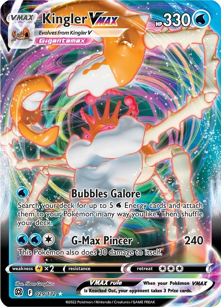 Image for Kingler VMAX (SWSH09: Brilliant Stars) (029/172) - Pokemon