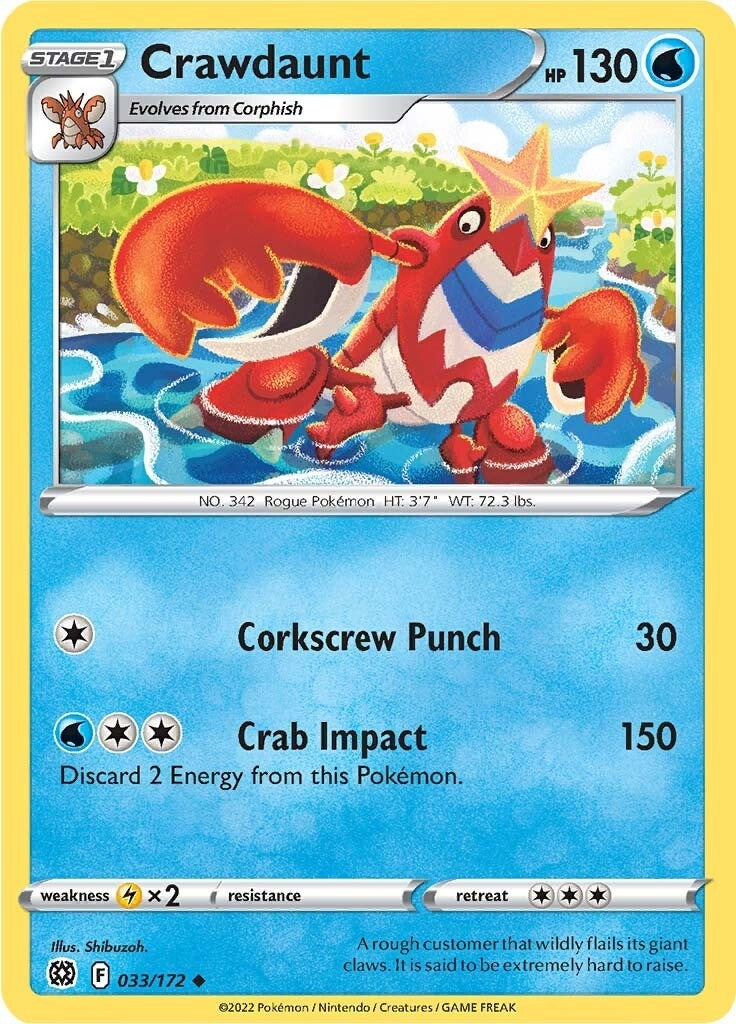 Image for Crawdaunt (SWSH09: Brilliant Stars) (033/172) - Pokemon