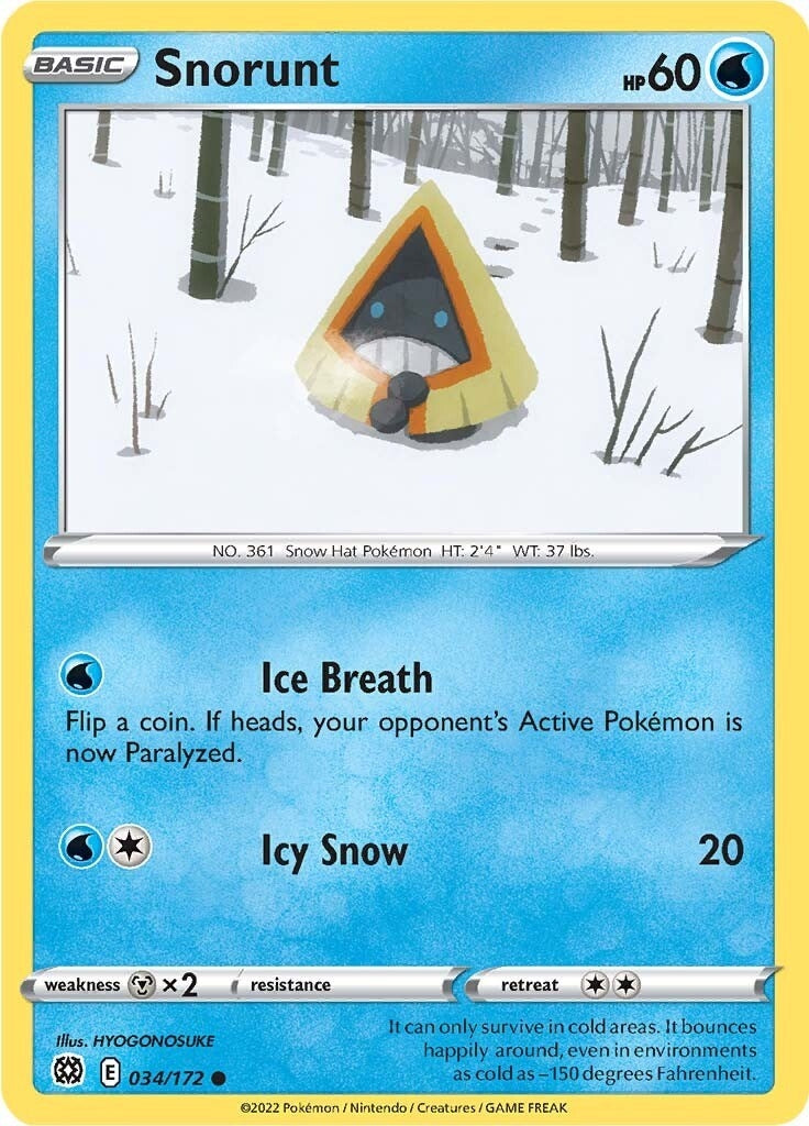Image for Snorunt (SWSH09: Brilliant Stars) (034/172) - Pokemon