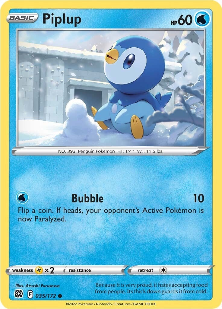 Image for Piplup (SWSH09: Brilliant Stars) (035/172) - Pokemon