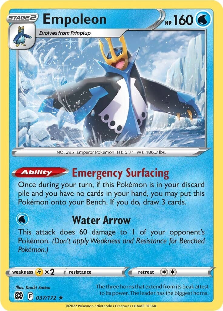 Image for Empoleon (SWSH09: Brilliant Stars) (037/172) - Pokemon