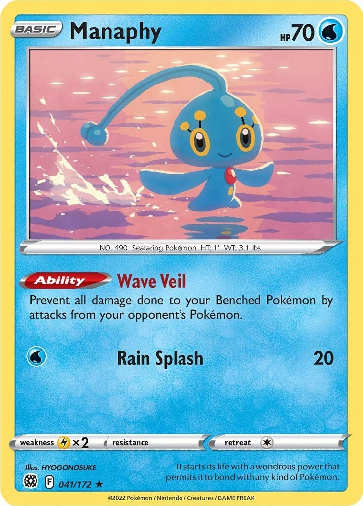 Image for Manaphy (SWSH09: Brilliant Stars) (041/172) - Pokemon