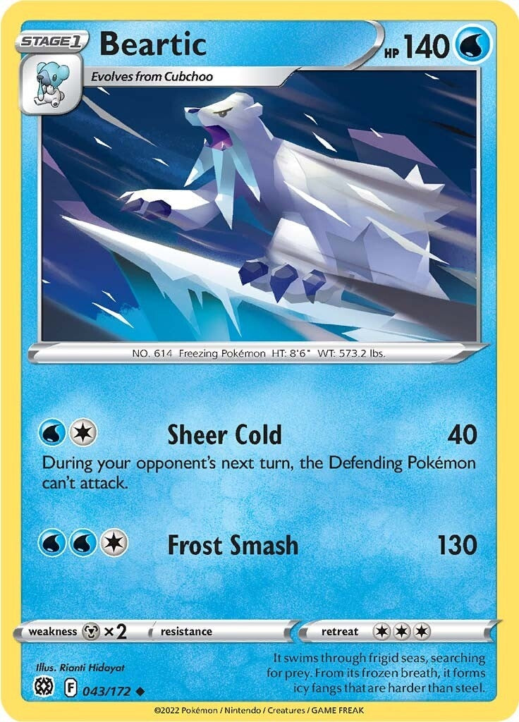 Image for Beartic (SWSH09: Brilliant Stars) (043/172) - Pokemon