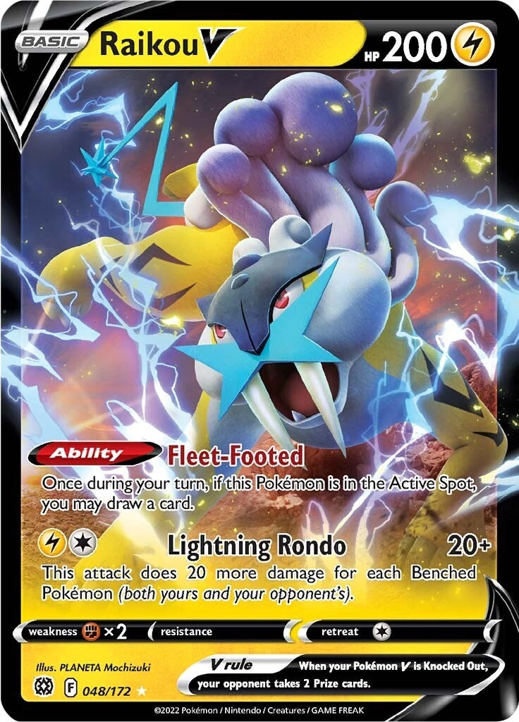 Image for Raikou V (SWSH09: Brilliant Stars) (048/172) - Pokemon