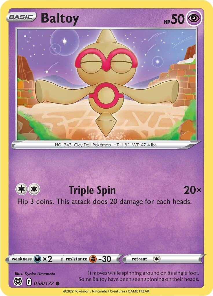 Image for Baltoy (SWSH09: Brilliant Stars) (058/172) - Pokemon