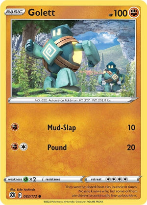 Image for Golett (SWSH09: Brilliant Stars) (082/172) - Pokemon