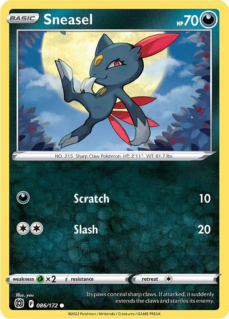 Image for Sneasel (SWSH09: Brilliant Stars) (086/172) - Pokemon