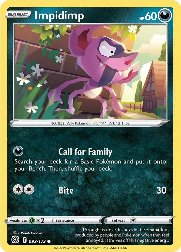 Image for Impidimp (SWSH09: Brilliant Stars) (092/172) - Pokemon
