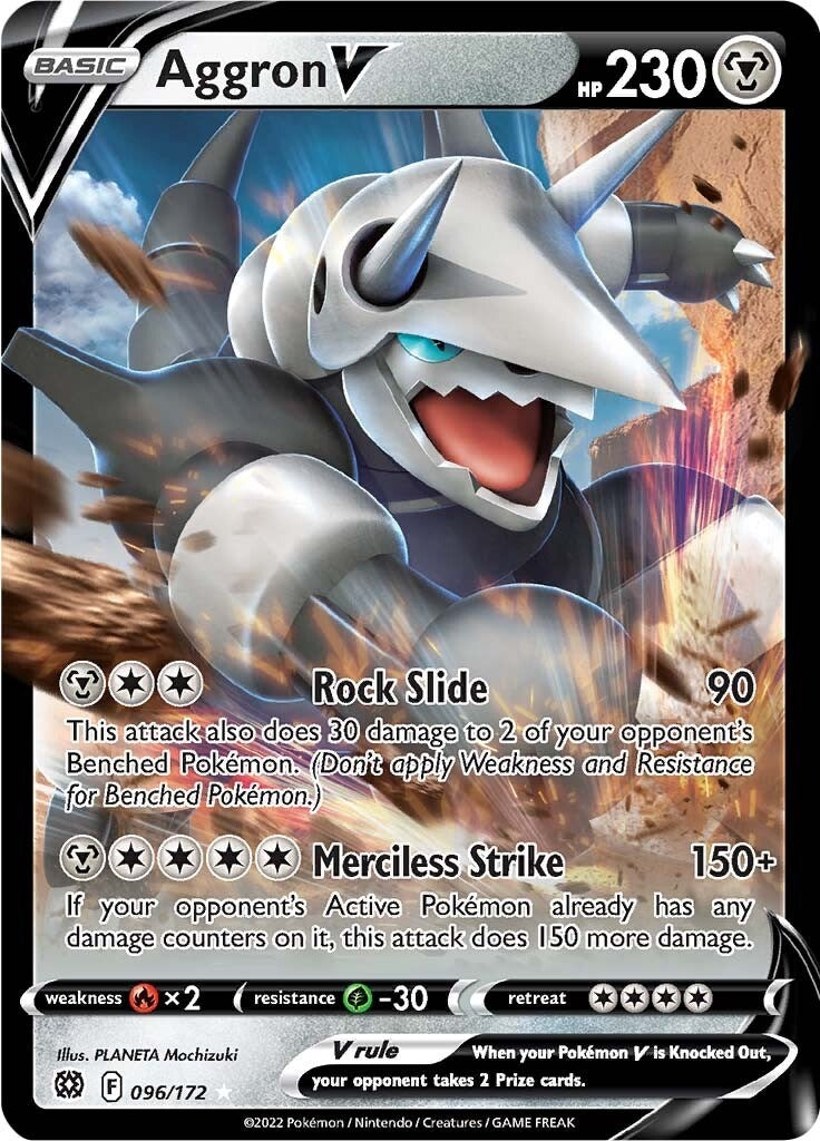 Image for Aggron V (SWSH09: Brilliant Stars) (096/172) - Pokemon