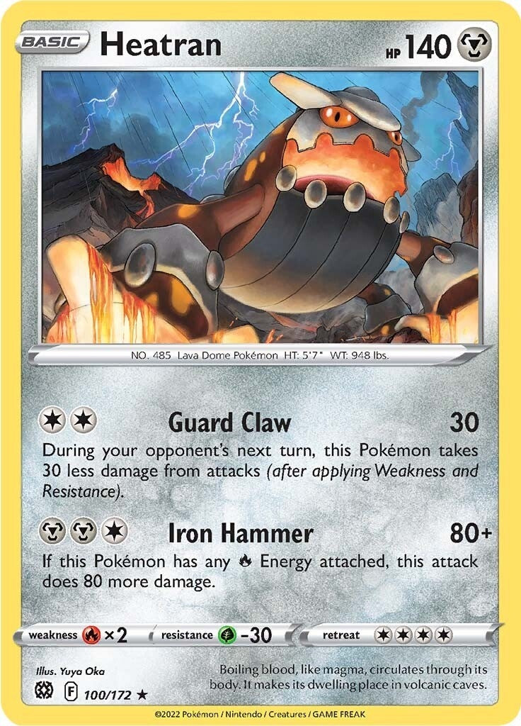 Image for Heatran (SWSH09: Brilliant Stars) (100/172) - Pokemon