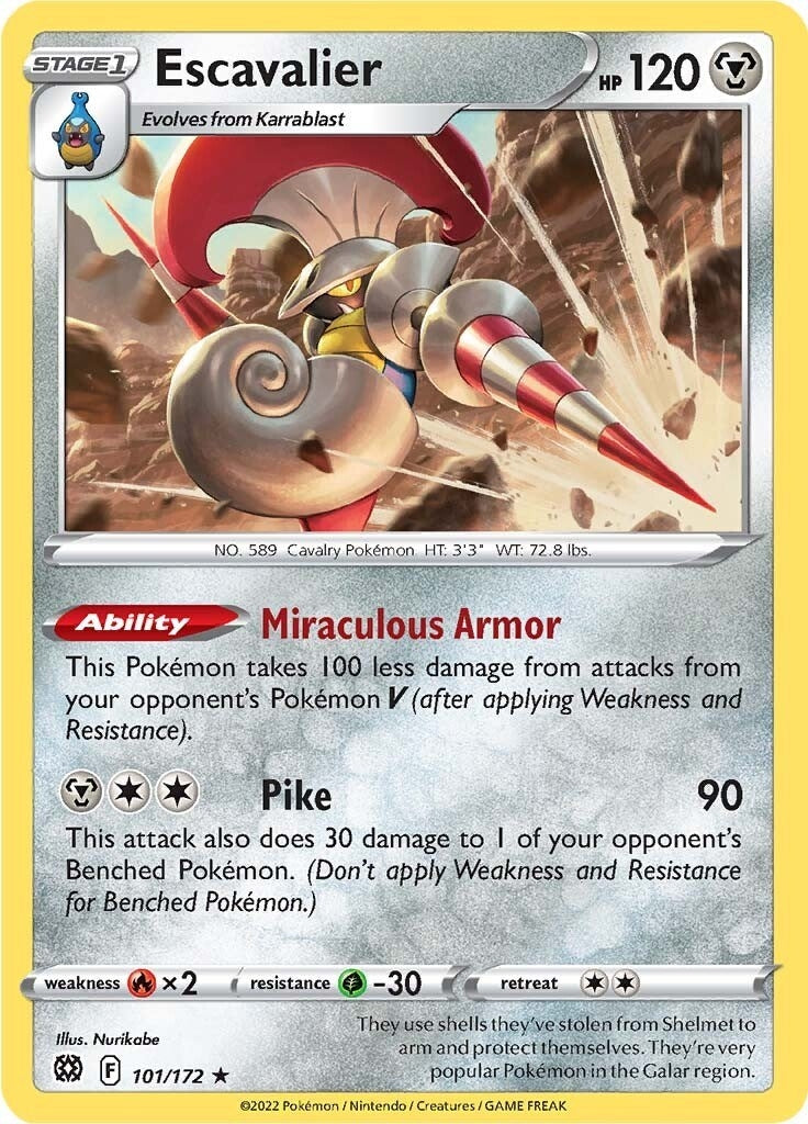 Image for Escavalier (SWSH09: Brilliant Stars) (101/172) - Pokemon