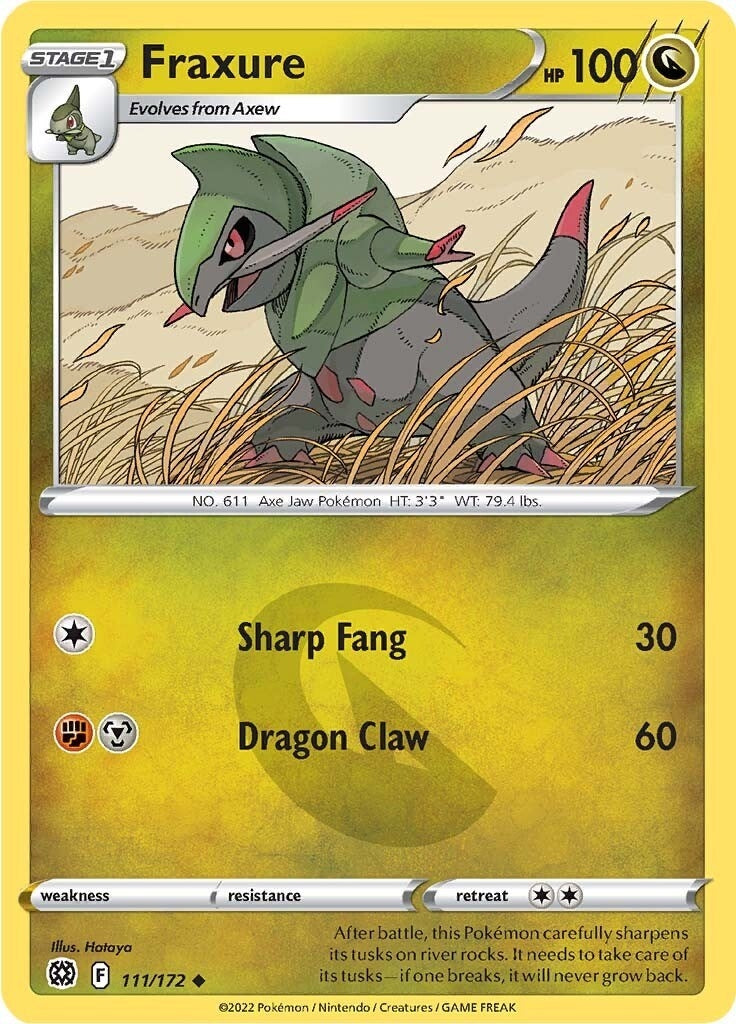Image for Fraxure (SWSH09: Brilliant Stars) (111/172) - Pokemon